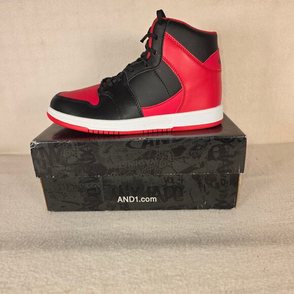 And 1 Slam Mid Youth Size 5 US 37.5 EU AD90178YBR Black/Red Basketball High-top - Picture 1 of 12